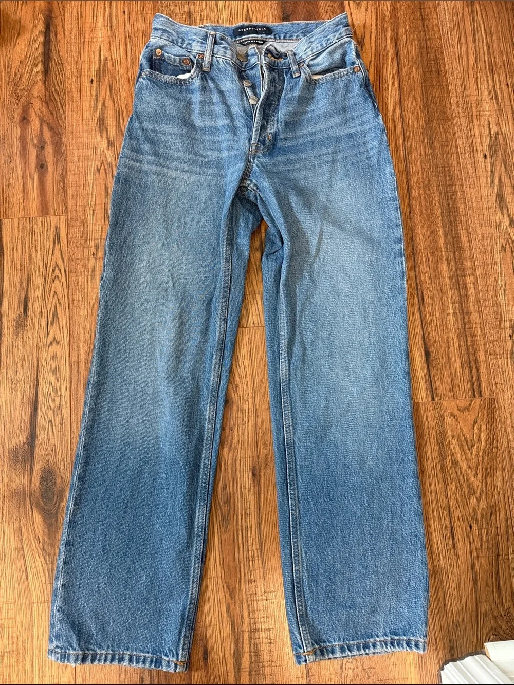Aeropostale Curvy 90's Baggy Light Blue Denim Jeans